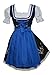 Edelweiss Creek 3-piece Short German Oktoberfest Dirndl Dress Black & Blue