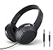 TCL MTRO200 On-Ear Wired Headphones with Built-in Mic – Shadow Blackthumb 1
