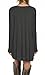LILBETTER Women's Basic Long Sleeve Pockets Casual Plain Tshirt Dress (Grey M)