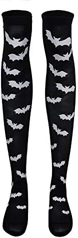 DAYSEVENTH Halloween 1 Pair Womens Wind Thigh High Socks Stockings Over The Knee