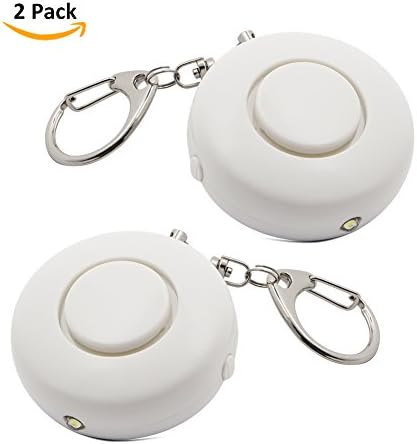Emergency Personal Alarm Keychain 130DB,XYOP 2 Pack Safety Alarms Self Defence Alarm Keychain Siren Song Alarm Keychain with White LED Flashlight for Women/Kids and Elderly
