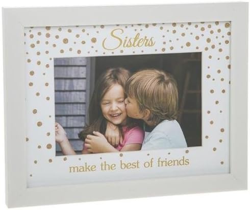 Sisters Glitter Dot Photo Frame With Sentiment Gift