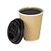 Karat 12 oz Ripple Insulated Coffee Cup [500 Count] Disposable Paper Hot Cup, Sturdy & Leak Proof, 90mm, No Lids