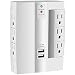 Wall Tap Surge Protector, Kasonic Top Power Strip 6 Power Outlets Plus 2 USB Ports Portable Wall-Mount Socket, Best Power Surge Protection Smart Charging for Home and Office (1 Pack) primary