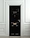 Door Wall Fridge LAMINATED STICKER London Baker st. 221b mural decole film self-adhesive poster 30x80