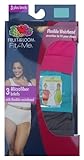 3-Pack Fruit of the Loom Women's Fit for Me Plus Size Microfiber Briefs 3DFWBRP