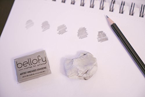 image for Bellofy 12 Kneaded Erasers For Drawing, Charcoal, Pastels - Perfect Ch