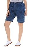 Women's Plus Size Pure Cotton Comfort Pull-On Jean Short