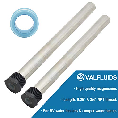 electric water socket size for rv water heater anode