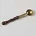 PETMALL NEW 2PCS Wax Stamp Sealing Wax Spoon Wood Handle Sealing Wax Spoon Anti Hot Wax Spoon OFFICE-351