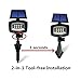 Solar Lights, APOLLED 400 Lumens Adjustable Waterproof 8 LED Solar Outdoor Spotlights, Solar Flood Light, Night Lights, Landscape Light with Security Auto- on/off Light Sensor