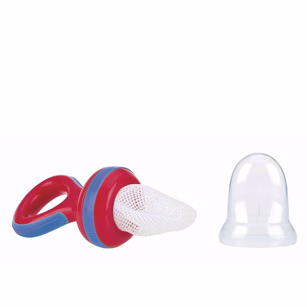 Nuby ID5397RED Fruit Suction Cup with Protective Cap, red