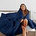 Bare Home Comforter Set - Queen Size - Ultra-Soft - Goose Down Alternative - Premium 1800 Series - All Season Warmth (Queen, Dark Blue)