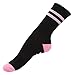 Matoen Women's Men's Fuck Off Letter Print Funny Cotton Sports Crew Socks, Sports Socks Pink