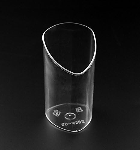 KIW 50 Pcs/set Disposable Crystal Clear Plastic Martini Glasses, Plastic Dessert/Cocktail Cups 3 oz Great For Appetizers, Desserts, Mousse