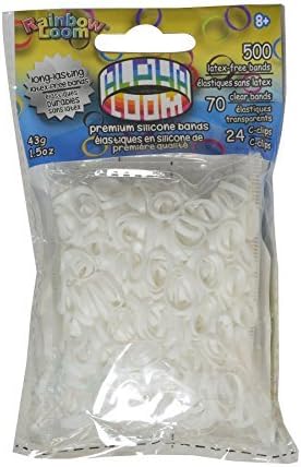 Rainbow Looms 494 B0225 White Alpha Bands by Rainbow Looms