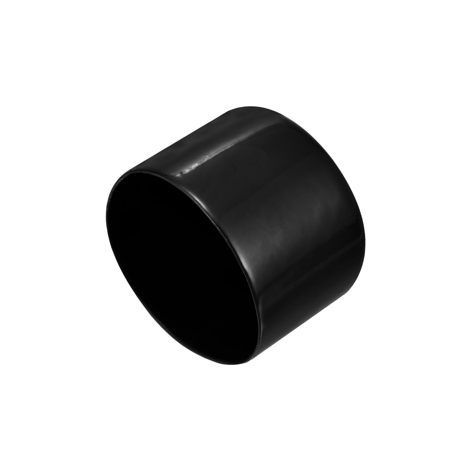 Photo 1 of uxcell 2pcs Rubber End Caps 58mm(2 1/4") ID Vinyl Round Tube Bolt Cap Cover Screw Thread Protectors Black, 40mm Height