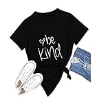 Be Kind T Shirts Women Cute Graphic Blessed Shirt Funny Inspirational Teacher Fall Tees Tops