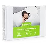 BROOKSIDE Soft Jersey Mattress Protector, Waterproof and Dust Mite Proof, Full