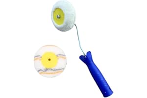 Corner Paint Roller,Wanfoou Drywall Corner Roller Tool, Drywall Corner Edger Paint Roller Tool Kit Contains Frame & Sleeve Ed