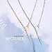 Unicra Simple Ring Necklace Silver Y-Necklace Chain Bar Pendant Necklaces Jewelry for Women and Girls (A-Simple)