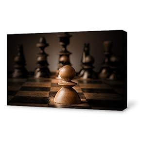 Canvas Wall Art for Living Room, Bedroom Chess Canvas Prints for Home Decoration Ready to Hang - 12x18 inches
