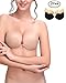 JACOSIE Strapless Pushup Bra Self Adhesive Reusable Invisible Backless Sticky Bras 2 Packs