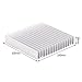 Aluminum Heat Sink 100x100x18mm with 16 Fins for Transistor Semiconductor Devices Voltage Regulator Amplifier Cooling