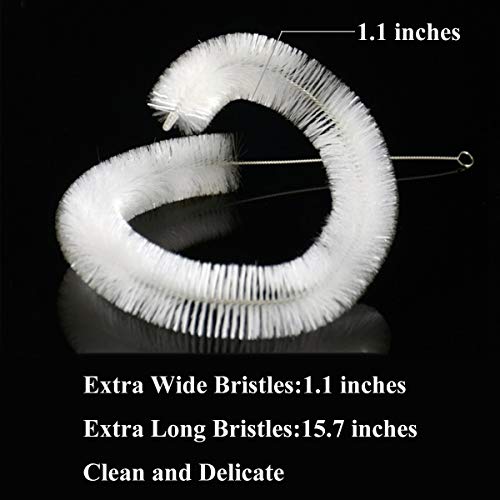 JZMYXA Aquarium Tube Cleaning Brush for Glass Lily Pipe, 19.6 Inches