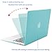Mosiso Plastic Hard Case Cover for MacBook Air 11 Inch (Models: A1370 and A1465), Turquoise