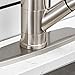 Ufaucet Modern Best Commercial Cen Stainless Steel Single Lever Single Handle Pull Out Sprayer Prep Kitchen Sink Faucets,Stainless Steel Finished