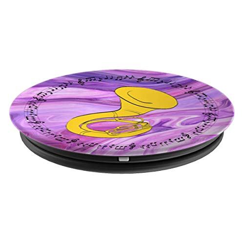 Sousaphone Player Gift - Marble 2 - PopSockets Grip and Stand for Phones and Tablets