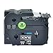 NineLeaf 2 Pack White on Black 24 mm x 8 m 1'' 26.2ft Label Tape Cassette Compatible for Brother P-Touch TZe355 TZ-355 TZe-355 TZ355 Laminated for PT-P700 PT-P750W PT-D600 PT-520 PT-530 Label Maker