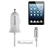 Car Charger, Nexcon Apple MFi Certified 2.4A Lightning Car Charger with Integrated Built-in Apple 8-Pin Coiled Cord for iPhone 8/ 8 Plus/ X/ 6s / 6/ Plus SE 5S iPad Pro Air 2 mini 4/3 iPod 5, White