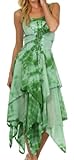 Sakkas Annabella Corset Bodice Handkerchief Hem Dress