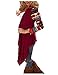 AuntTaylor Juniors Casual Striped Batwing Knit Kimono Shawl Cardigans Red L