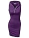 Doublju Womens Sleeveless Ribbed Knit Henley Hoodie Dress with Plus Size