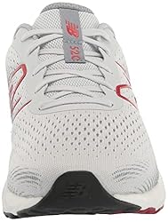 New Balance Men's 520 V8 Running Shoe, Grey/Red, 12