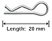Apex RC Products 1/10 Medium RC Car/Truck/Buggy Galvanized Steel Body Clips - 100 Pack 4026