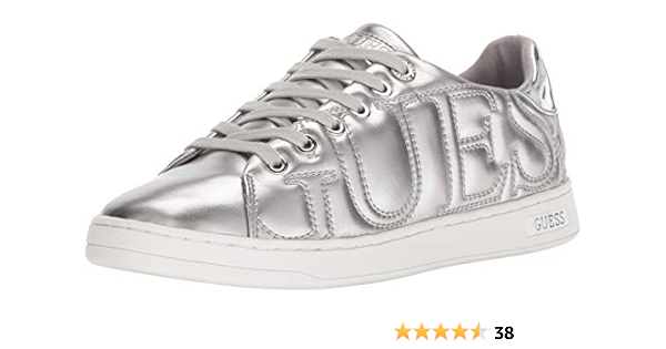 guess silver sneakers