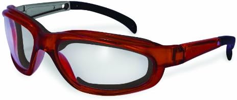 Specialized Safety Products TOUTLE ORG CL A/F 95243 Unisex Safety Glasses with Orange Frames and Clear Anti-Fog Shatterproof Lenses