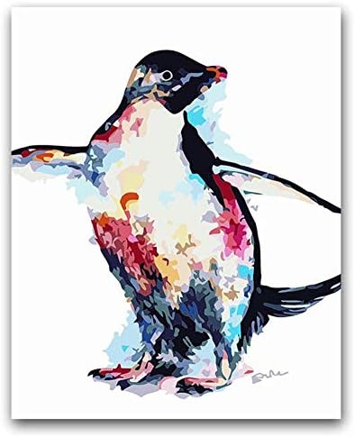 dxycfa Diy Coloring Paint By Numbers Penguin On The Snow Paintings By Numbers With Kits