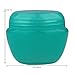 Beauticom 12 Pieces 50G/50ML Teal Color Frosted Container Jars with Inner Liner for Lotion, Toners, Lip Balms, Makeup Samples - BPA Free