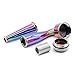 Detachable Zinc Alloy Pipe - Virtuosity Special Aesthetic Feeling Metal Pipe for Herbs with Scraper, Screen, Cleaning Brush & Zipper Case (Rainbow)