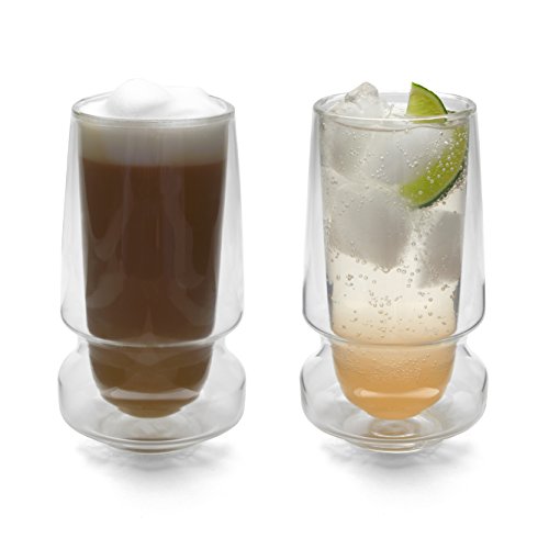 notNeutral 02381250 Ciclone Double Walled Cooler, Set of 2, Clear