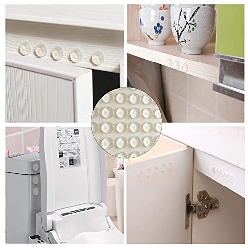 Self Adhesive Door Bumpers 100 Pcs 1/2” Diameter Clear Adhesive