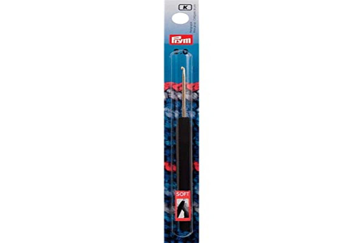 Prym 14 cm x 2 mm Crochet Hooks for Soft Wool, Aluminium Silver