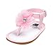 Voberry Baby Infant Girls Flower Pearl Princess Sandals Soft Sole First Walker Crib Shoes (0~6 Month, Pink)