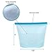 4-Pack Reusable Silicone Food Storage Bag and Saver | Silicon Freezer, Liquid Container Bags with Airtight Seal | Baby Food Containers | Dishwasher Oven Microwave Safe | Store Vegetables Meat Liquids