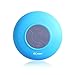Ecandy Bluetooth Shower Speaker, Water Resistant, Hands Free Portable Speakerphone with Built-in Mic, 6 Hours of Playtime, Bluetooth 3.0, Control Buttons and Dedicated Suction Cup for Showers, Bathroom, Pool, Boat, Car, Beach, Outdoor Use and other activities (Blue)